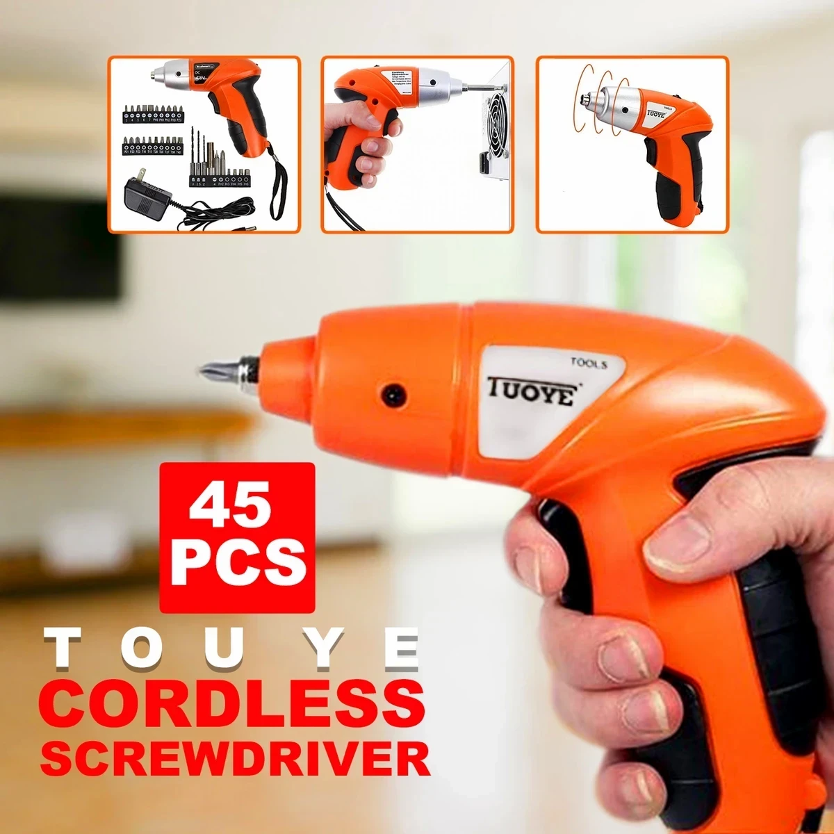 CORDLESS SCREWDRIVER 45PCS - Image 3